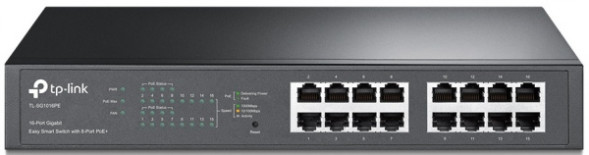 Управляемый 16-портовый коммутатор TP-LINK TL-SG1016PE 8xPOE